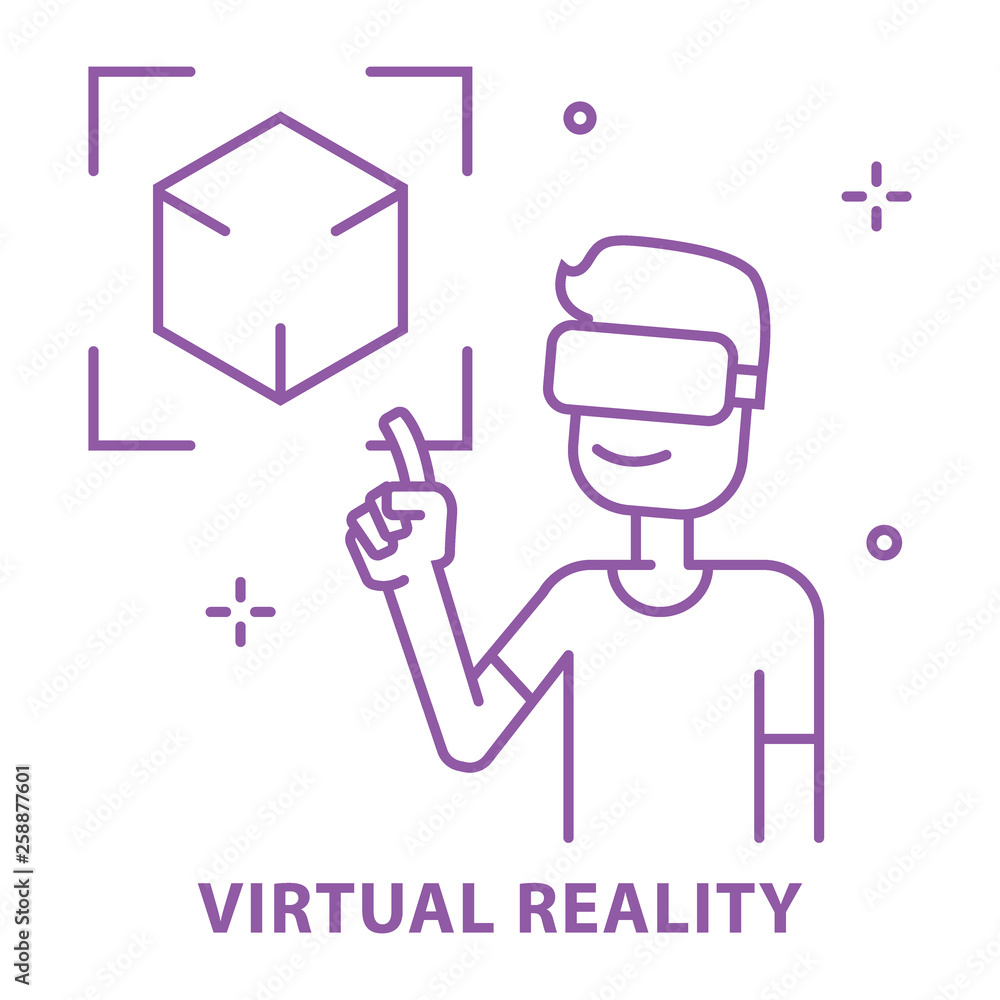Virtual Reality VR concept use in learning. Virtual Reality VR concept use in learning.