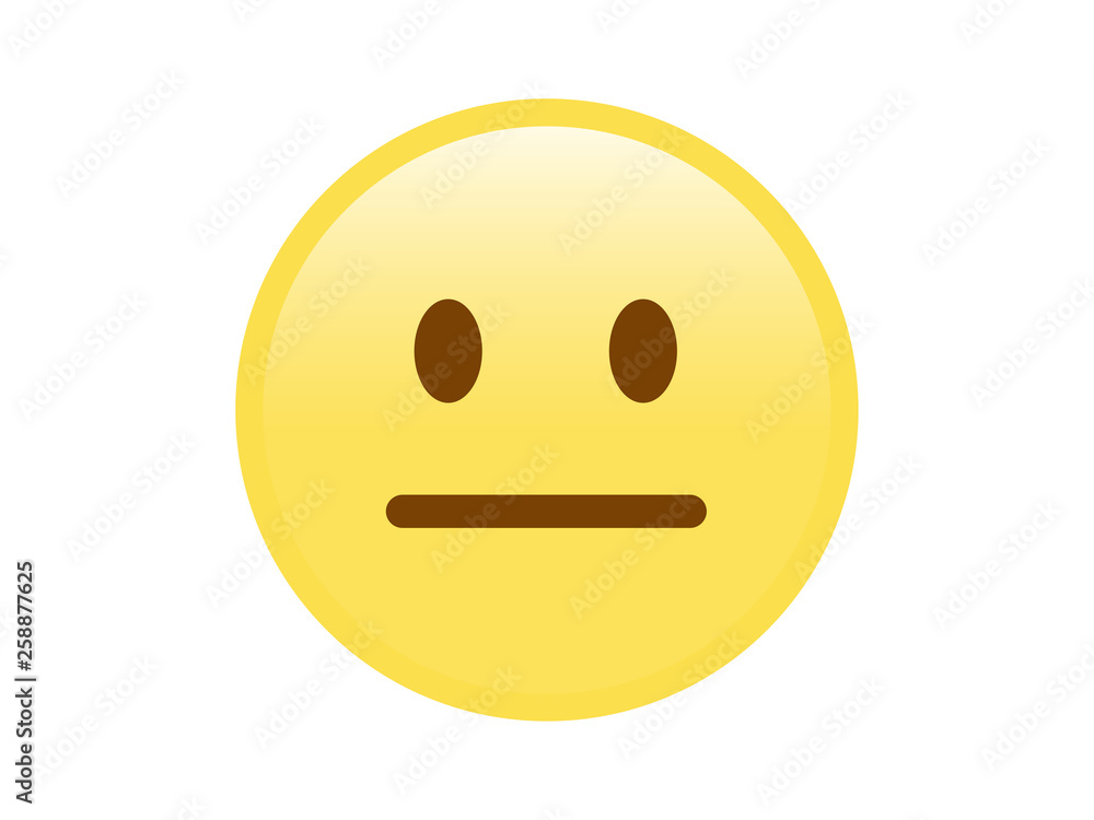 Fototapeta premium Isolated yellow vector keep secret face flat icon