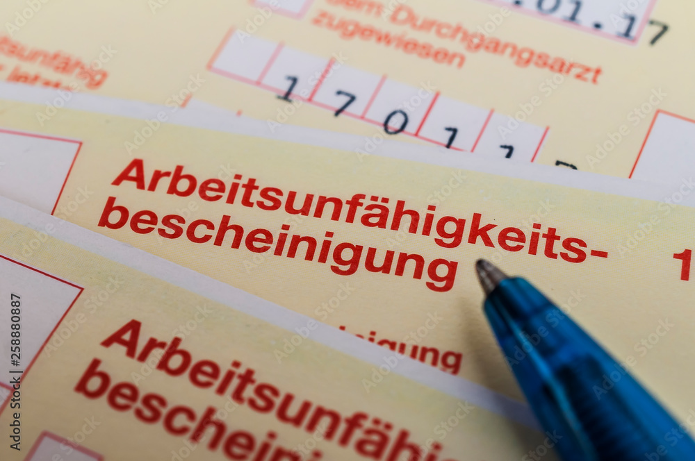 Krankenschein Krankenschein