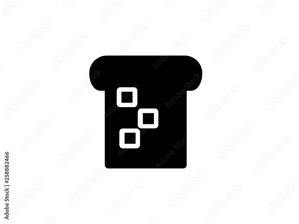 bread glyph vector icon bread glyph vector icon