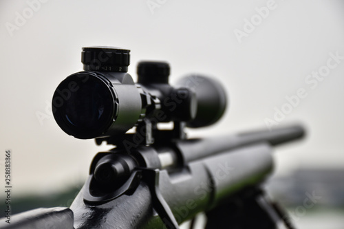 Photography Rifle with a scope and bipod with first person shooter(FPS) view