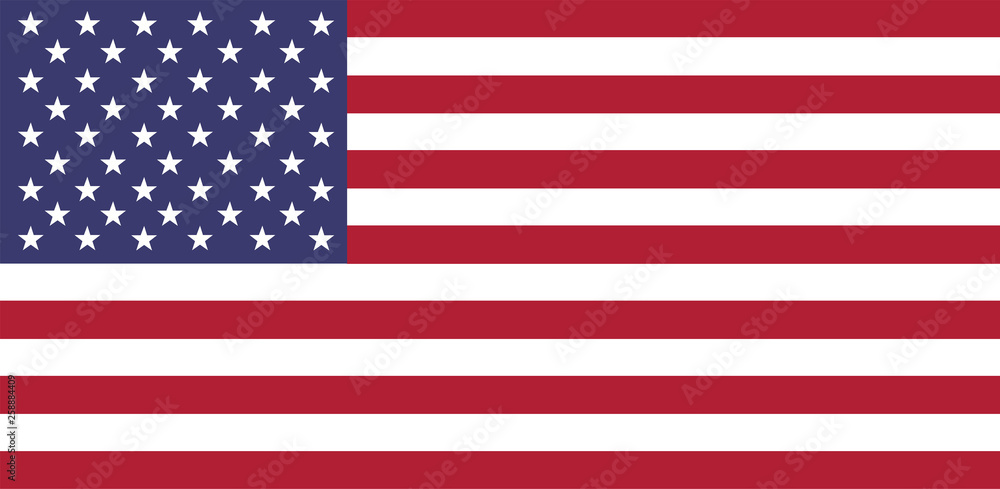 Obraz premium usa national tradional flag blue red white