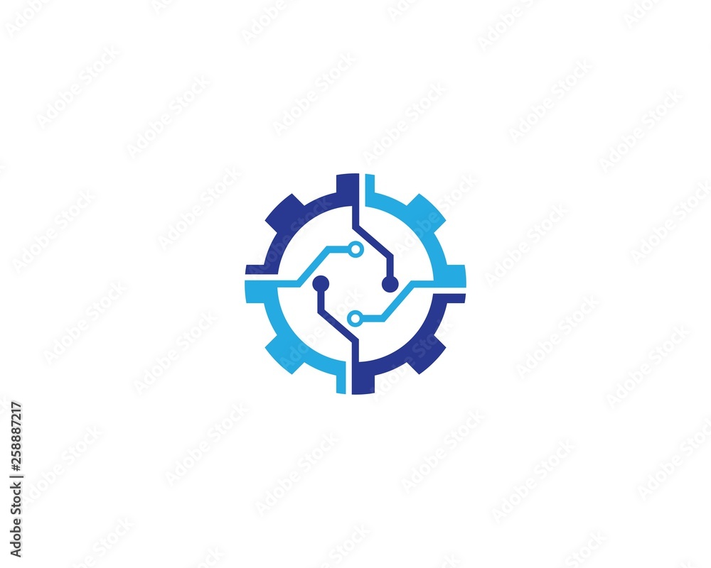 Technology logo template vector icon Technology logo template vector icon