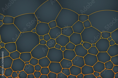 Abstract background of geometric cells of natural form.