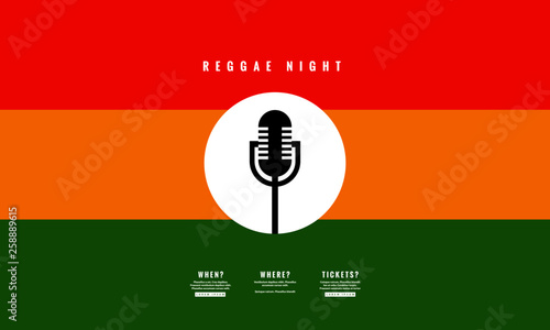 Reggae Night Poster Template