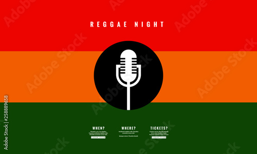 Reggae Night Poster Template