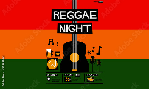 Reggae Night Poster Template
