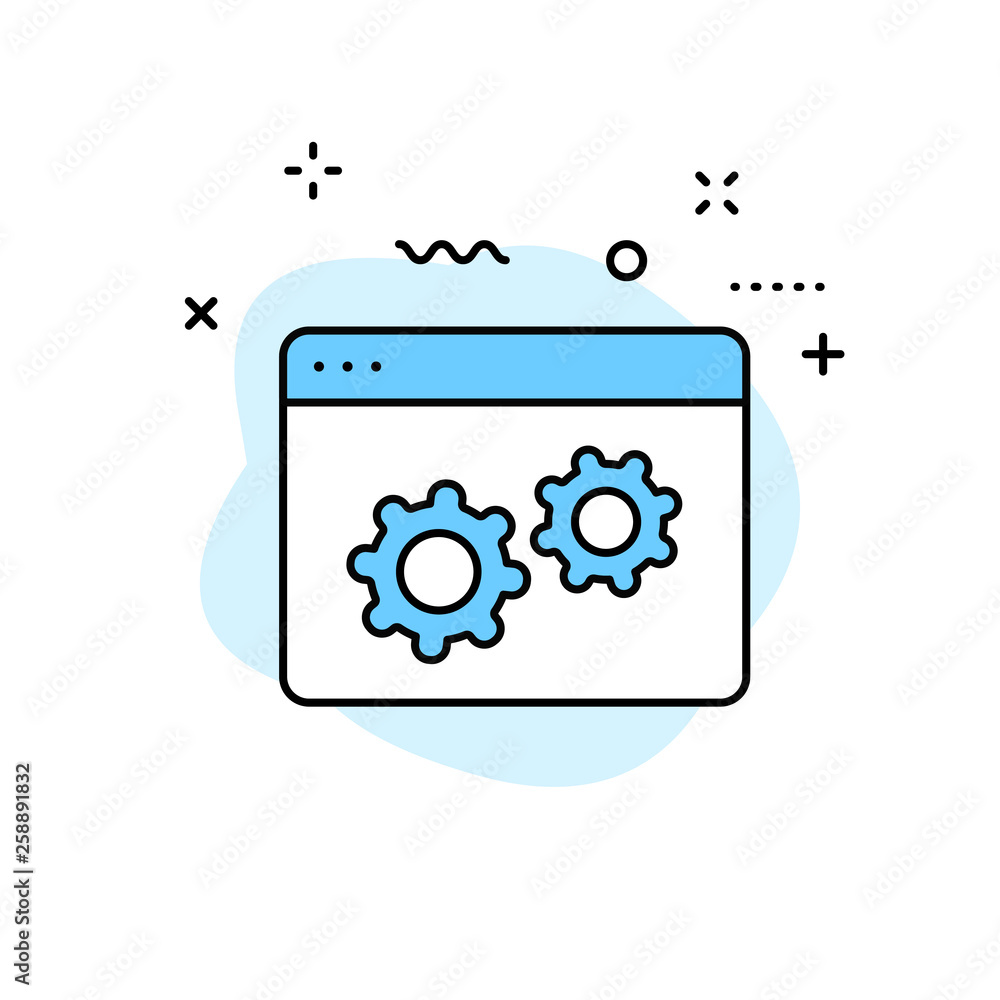 Search web icons in line style. SEO analytics, Digital marketing data analysis, Employee Management. Vector illustration. Search web icons in line style. SEO analytics, Digital marketing data analysis, Employee Management. Vector illustration.