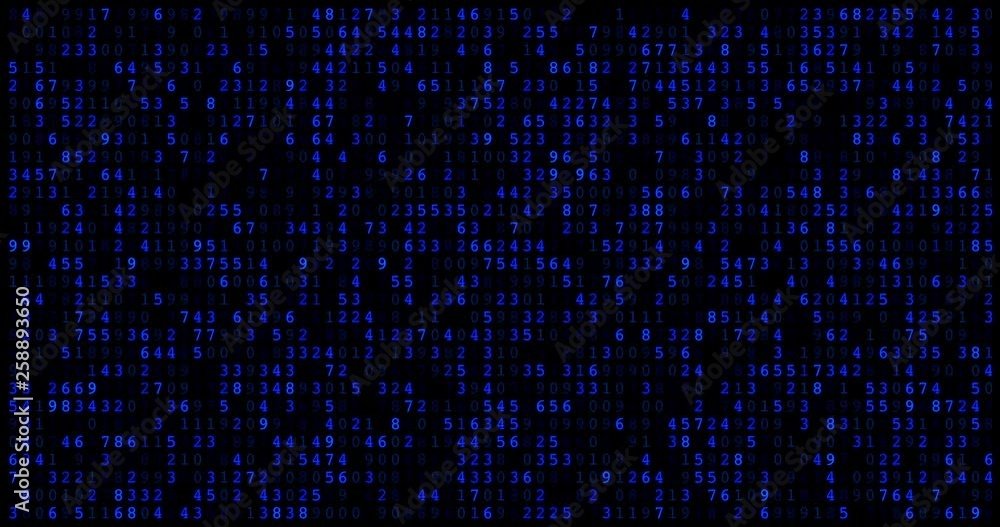 Digital code background. Loop animation, 4k. Digital code background. Loop animation, 4k.