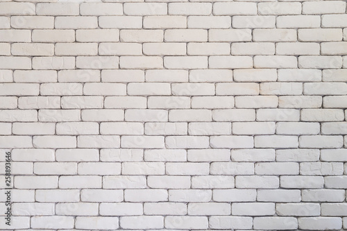 Pattern of line white brick wall.