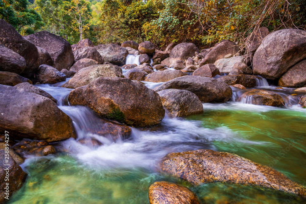 River stone and waterfall, View water river tree River stone and waterfall, View water river tree