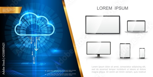 Realistic Modern Technology Concept