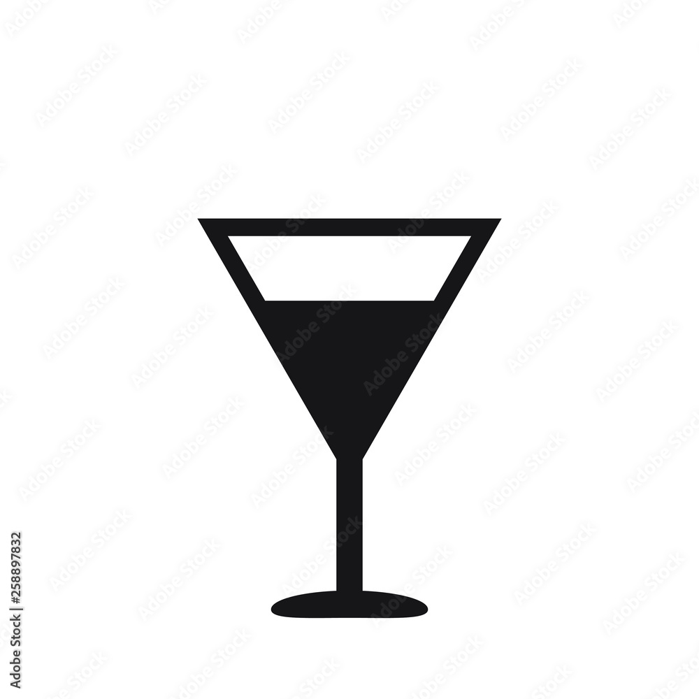 Cocktail vector icon, drink icon Cocktail vector icon, drink icon
