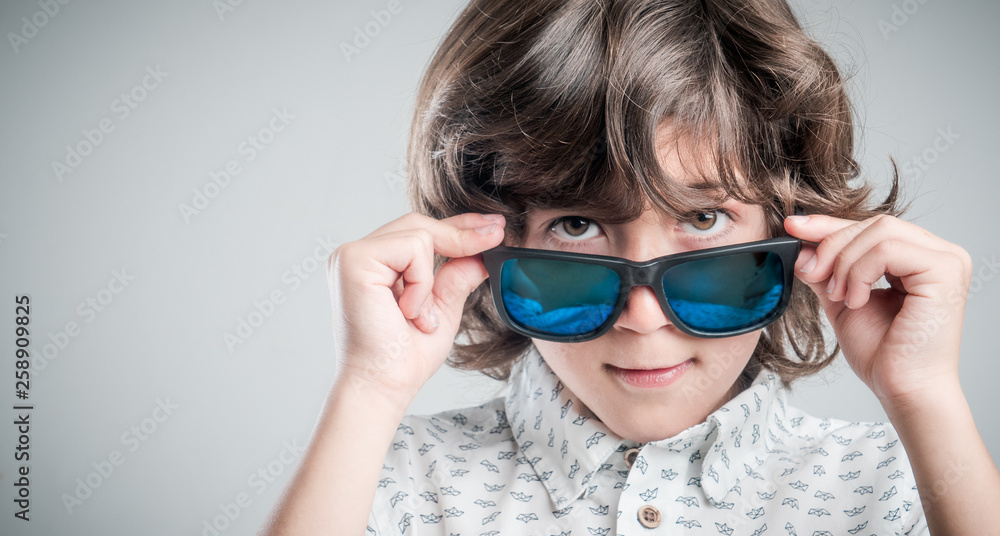 Kid with sunglasses Kid with sunglasses