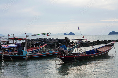 fishing boats in harbor