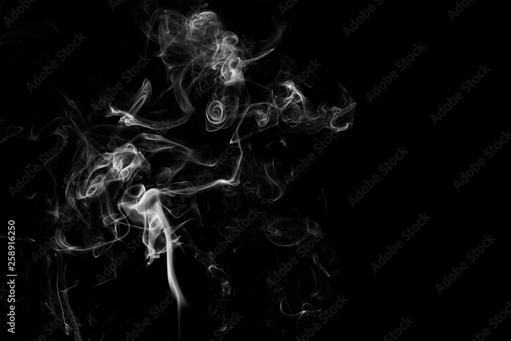 white smoke flame on a black background white smoke flame on a black background