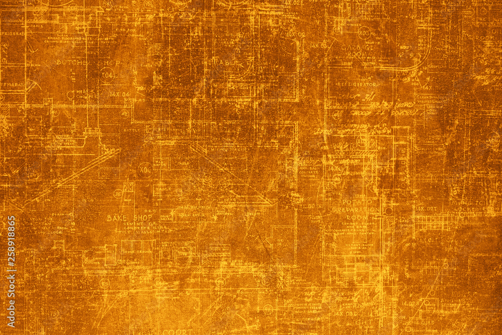Fototapeta premium The texture of the paper. A sheet of dark gray paper. Aged inscriptions