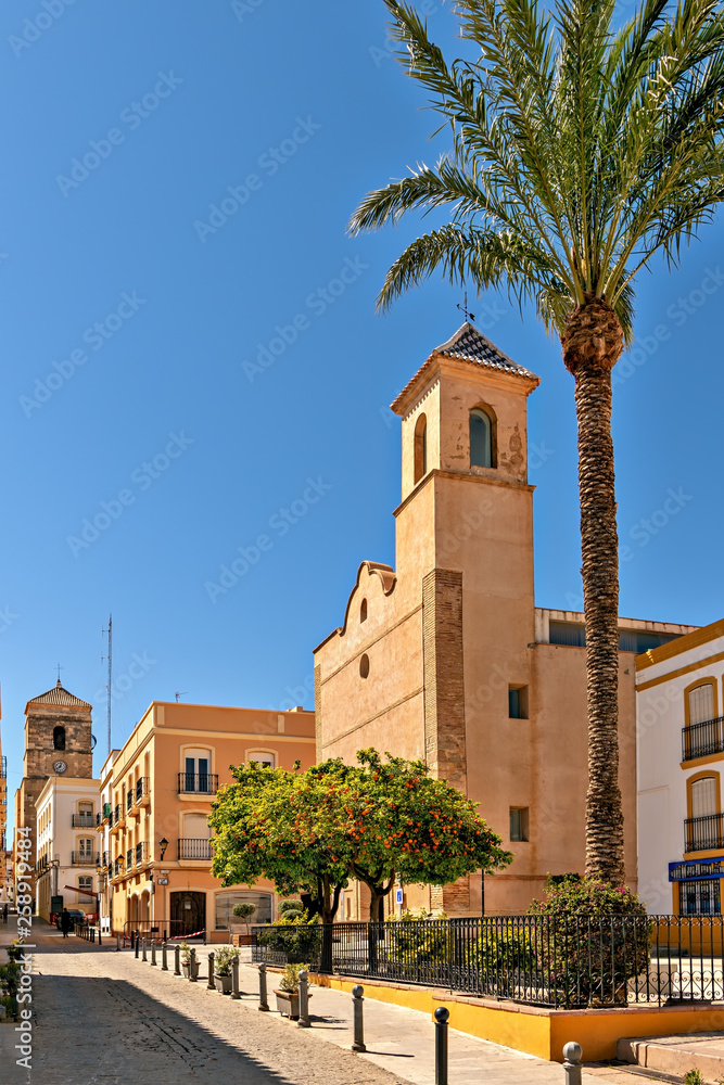 Cityscape of the Mediterranean city of Vera in the province of Almeria, southern Spain.