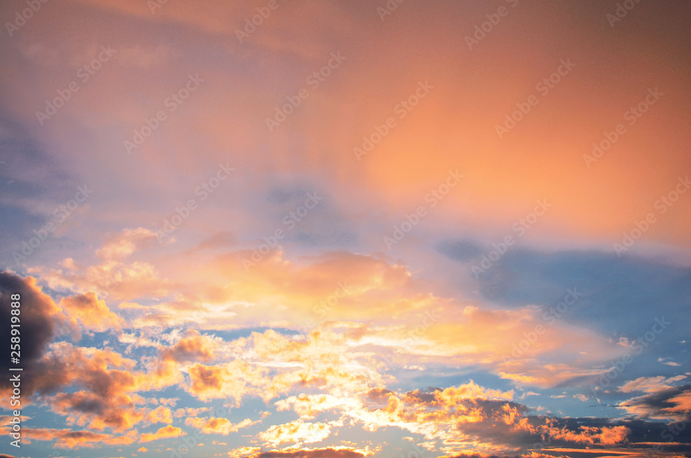 Obraz premium dramatic sky with clouds