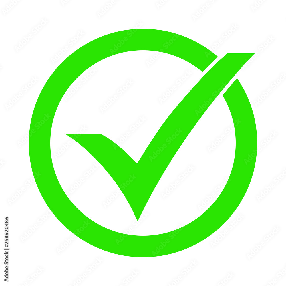 Tick icon vector symbol, checkmark isolated on white background, checked icon or correct choice sign, check mark or checkbox pictogram Tick icon vector symbol, checkmark isolated on white background, checked icon or correct choice sign, check mark or checkbox pictogram