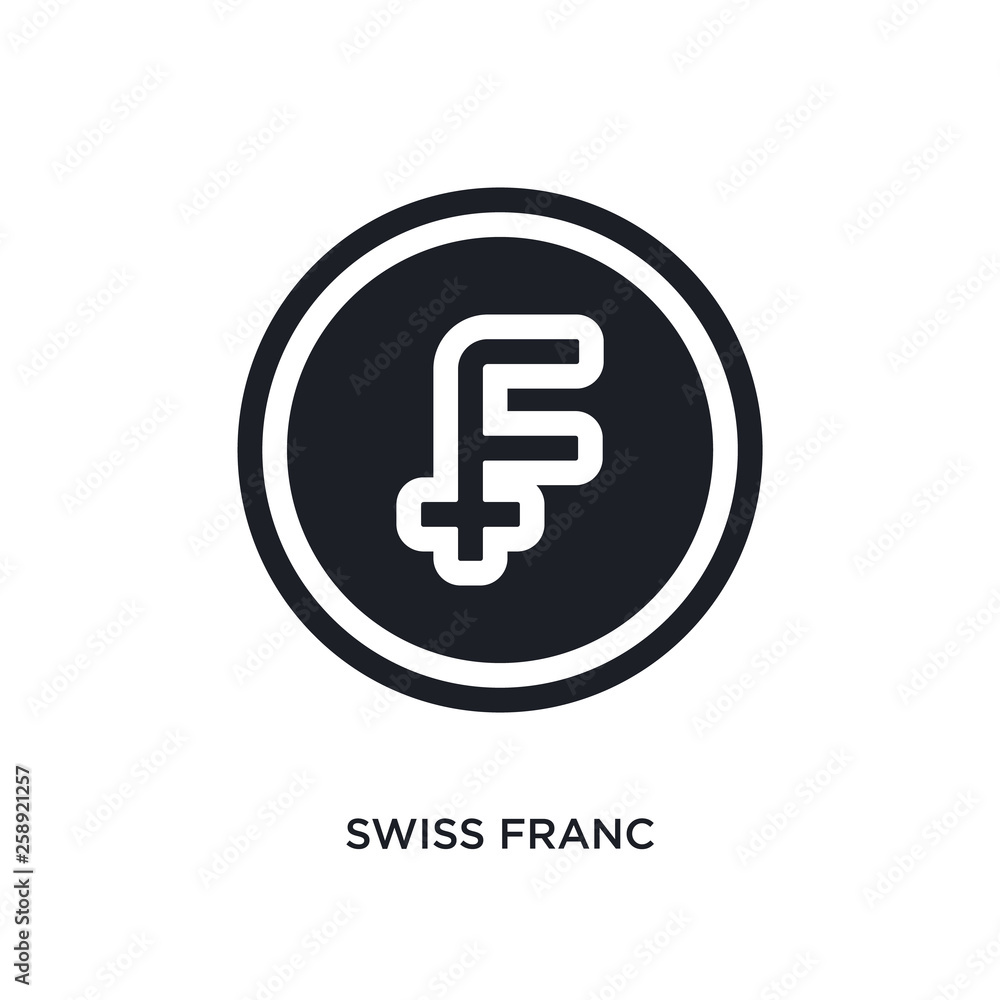 black swiss franc isolated vector icon. simple element illustration from e-commerce and payment concept vector icons. swiss franc editable black logo symbol design on white background. can be use black swiss franc isolated vector icon. simple element illustration from e-commerce and payment concept vector icons. swiss franc editable black logo symbol design on white background. can be use