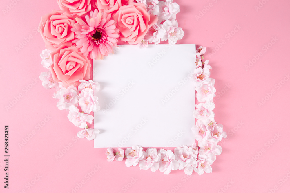 Frame with flowers.