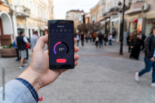 Wallpaper Mural Smart home concept on the city streets Torontodigital.ca