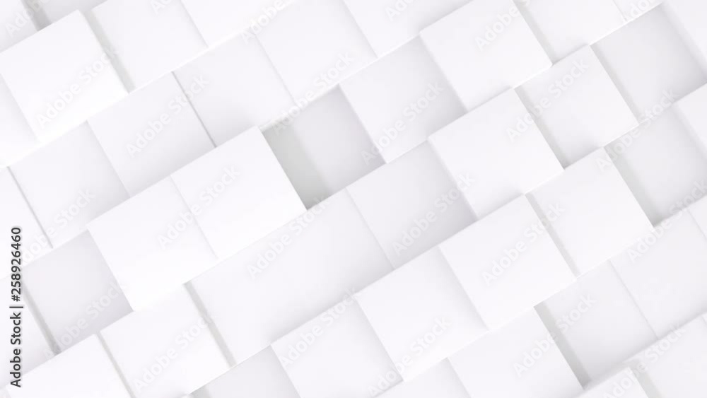 3d abstract background white wall cubes animation. Computer rendering shapes footage. Loop. 3d abstract background white wall cubes animation. Computer rendering shapes footage. Loop.
