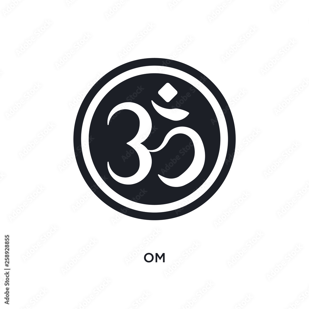 black om isolated vector icon. simple element illustration from religion concept vector icons. om editable logo symbol design on white background. can be use for web and mobile black om isolated vector icon. simple element illustration from religion concept vector icons. om editable logo symbol design on white background. can be use for web and mobile