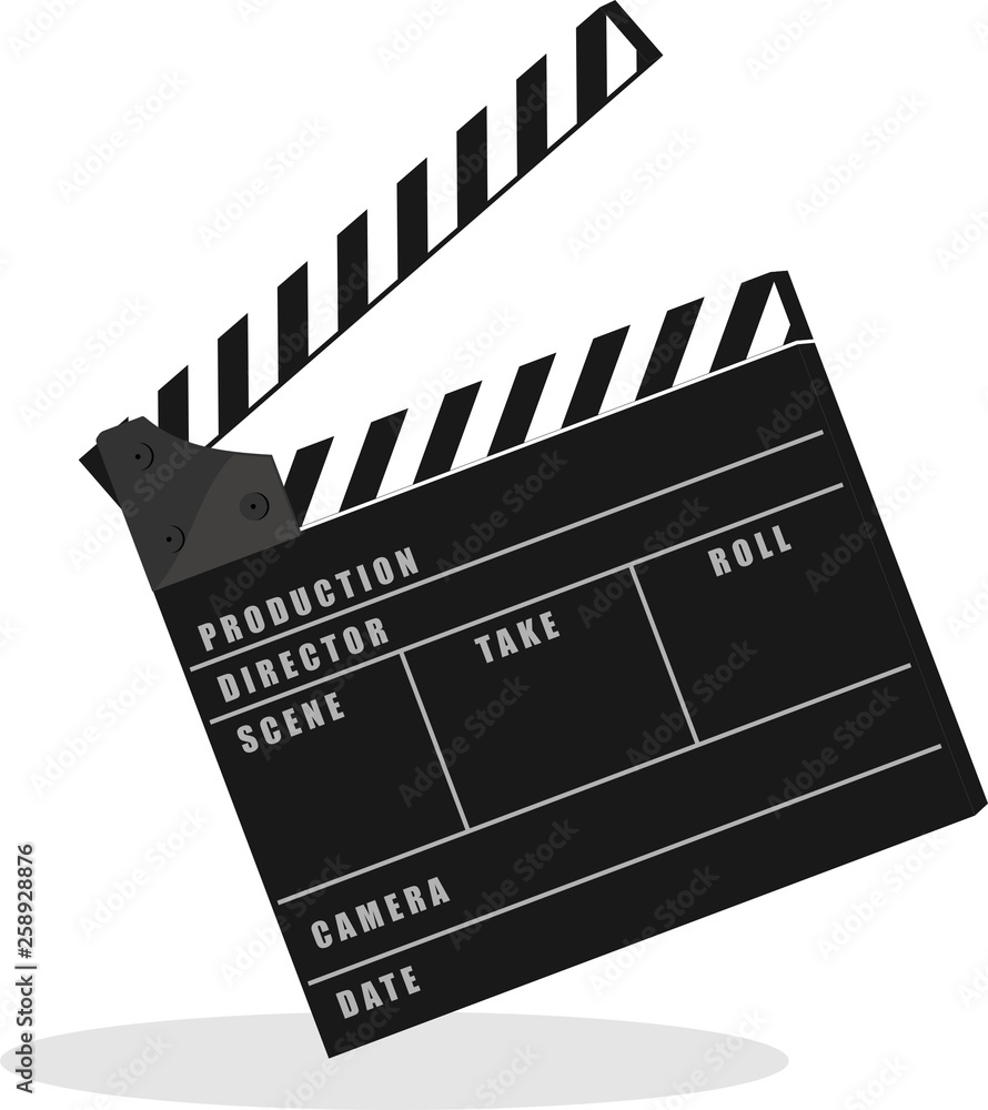 Naklejka premium movie clapper board