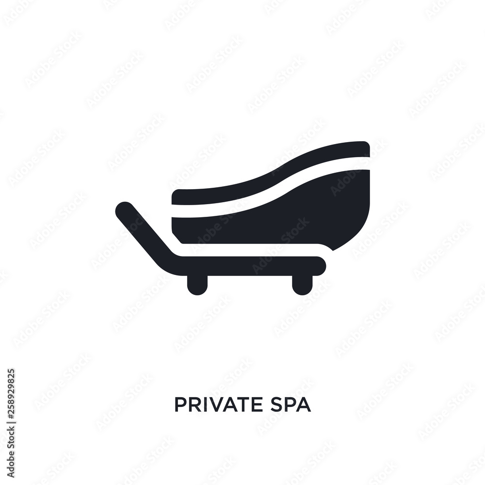 black private spa isolated vector icon. simple element illustration from sauna concept vector icons. private spa editable logo symbol design on white background. can be use for web and mobile black private spa isolated vector icon. simple element illustration from sauna concept vector icons. private spa editable logo symbol design on white background. can be use for web and mobile
