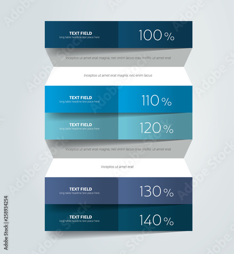 Chart, schedule design template. Vector banner.