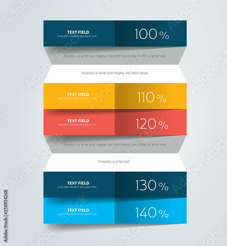 Chart, schedule design template. Vector banner.