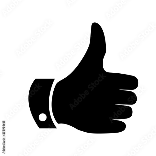 Canvastavla Thumbs up or like icon