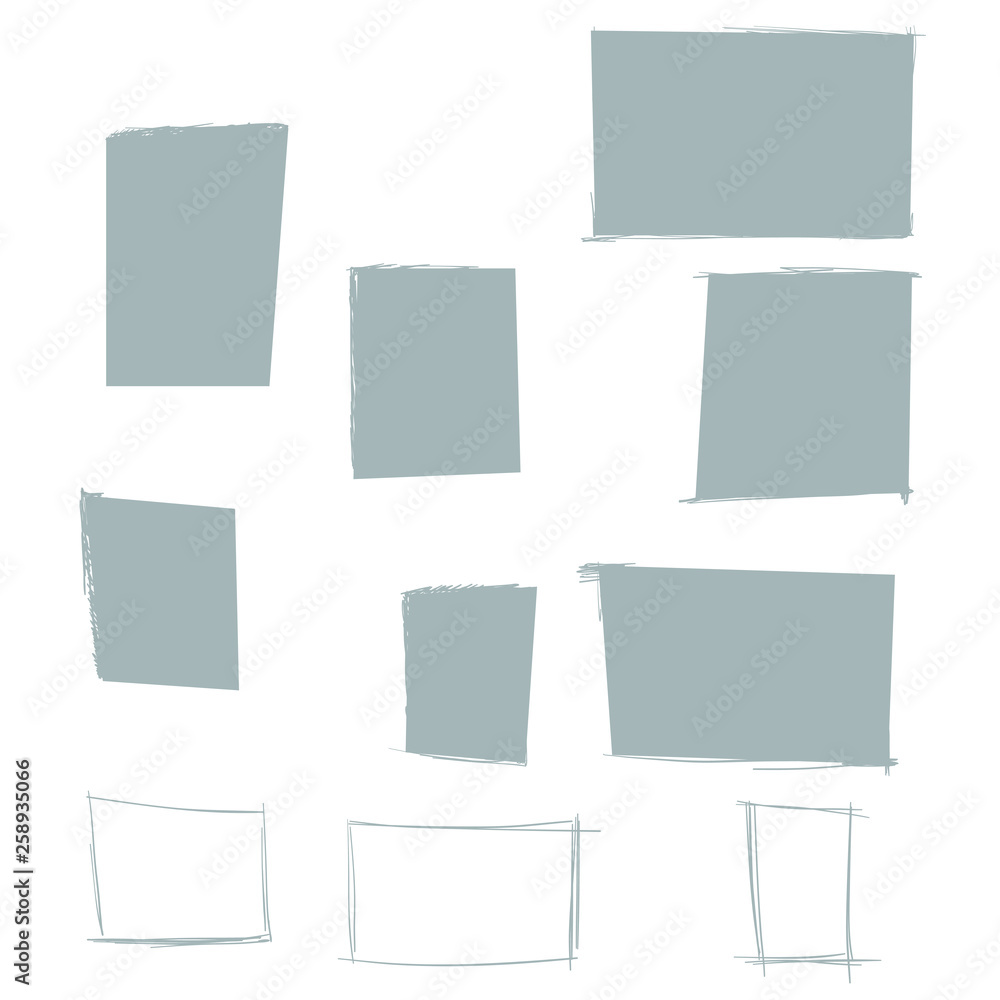 Handdrawn boxes Handdrawn boxes