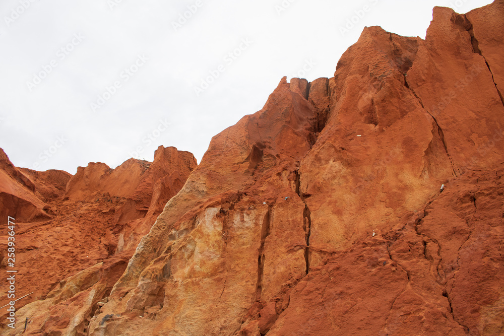 Cliffs look like Mars