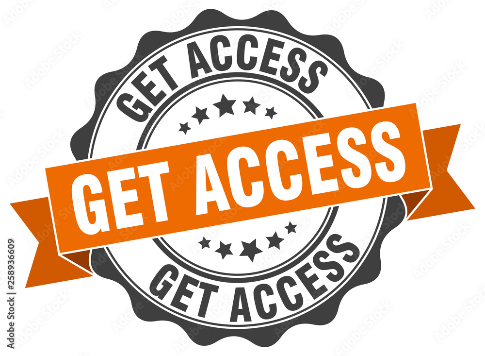 Fototapeta premium get access stamp. sign. seal
