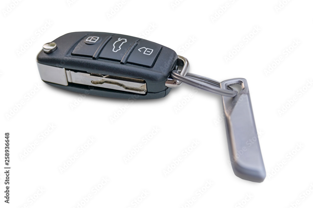 Car key isolated on white background Car key isolated on white background