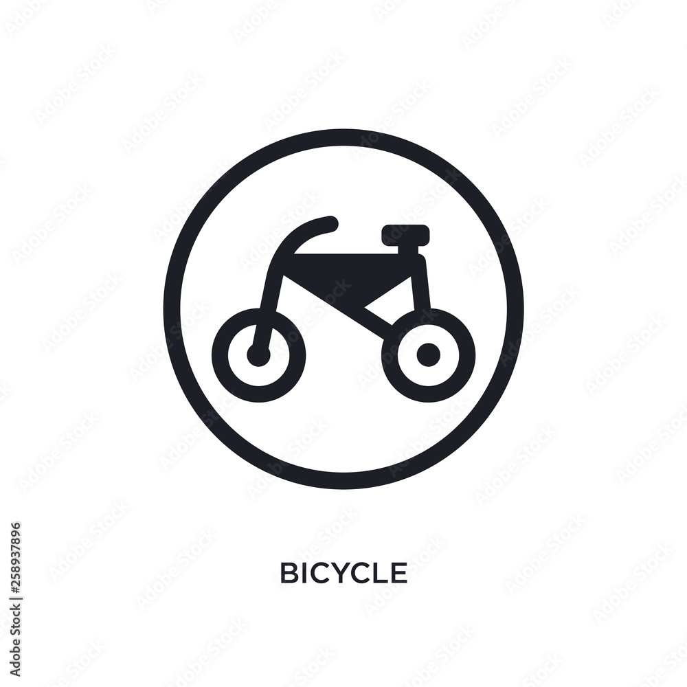black bicycle isolated vector icon. simple element illustration from traffic signs concept vector icons. bicycle editable logo symbol design on white background. can be use for web and mobile black bicycle isolated vector icon. simple element illustration from traffic signs concept vector icons. bicycle editable logo symbol design on white background. can be use for web and mobile