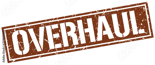 overhaul square grunge stamp