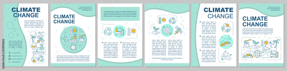 Photo & Art Print Climate change brochure template layout, bsd studio