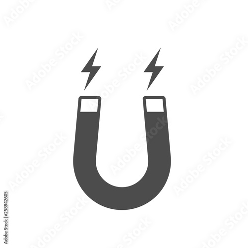 Magnet icon isolated on white background. Vector illustration.