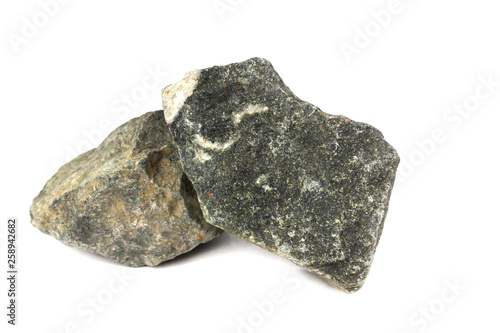 granite stone From industrial plants isolate on white background © sakdinon
