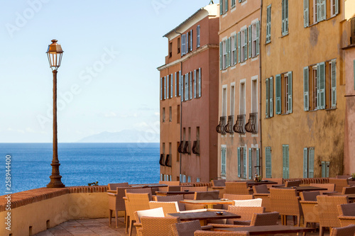 Tableau sur toile Terrasse de Bastia, Corse
