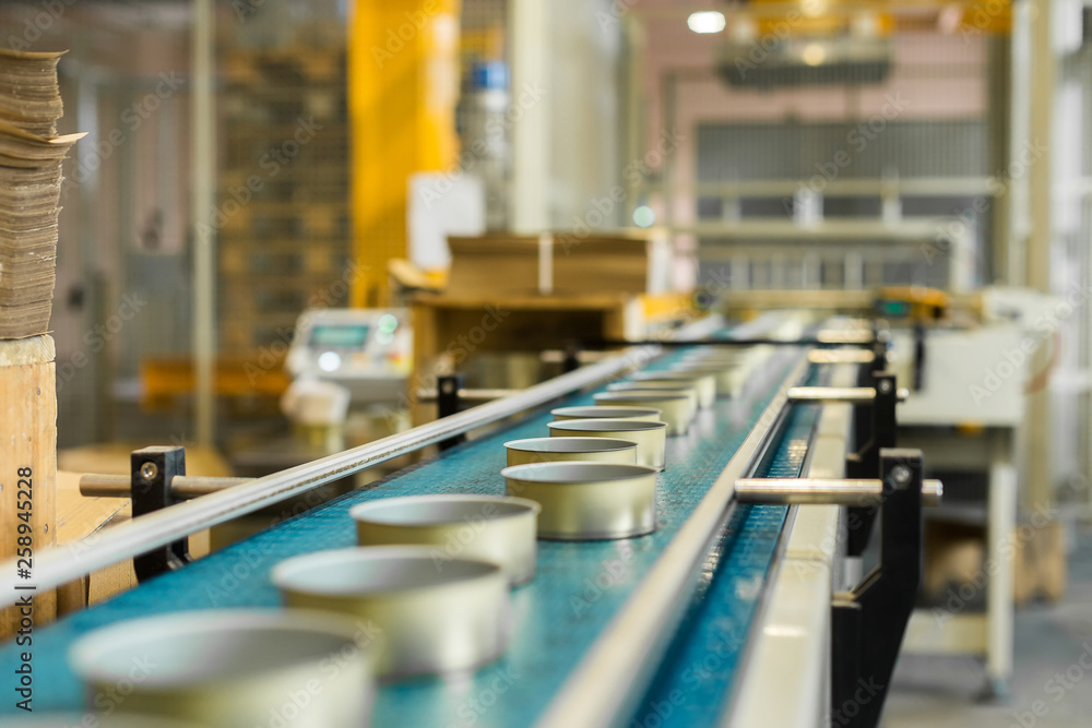 Fototapeta premium canning conveyor, automated line