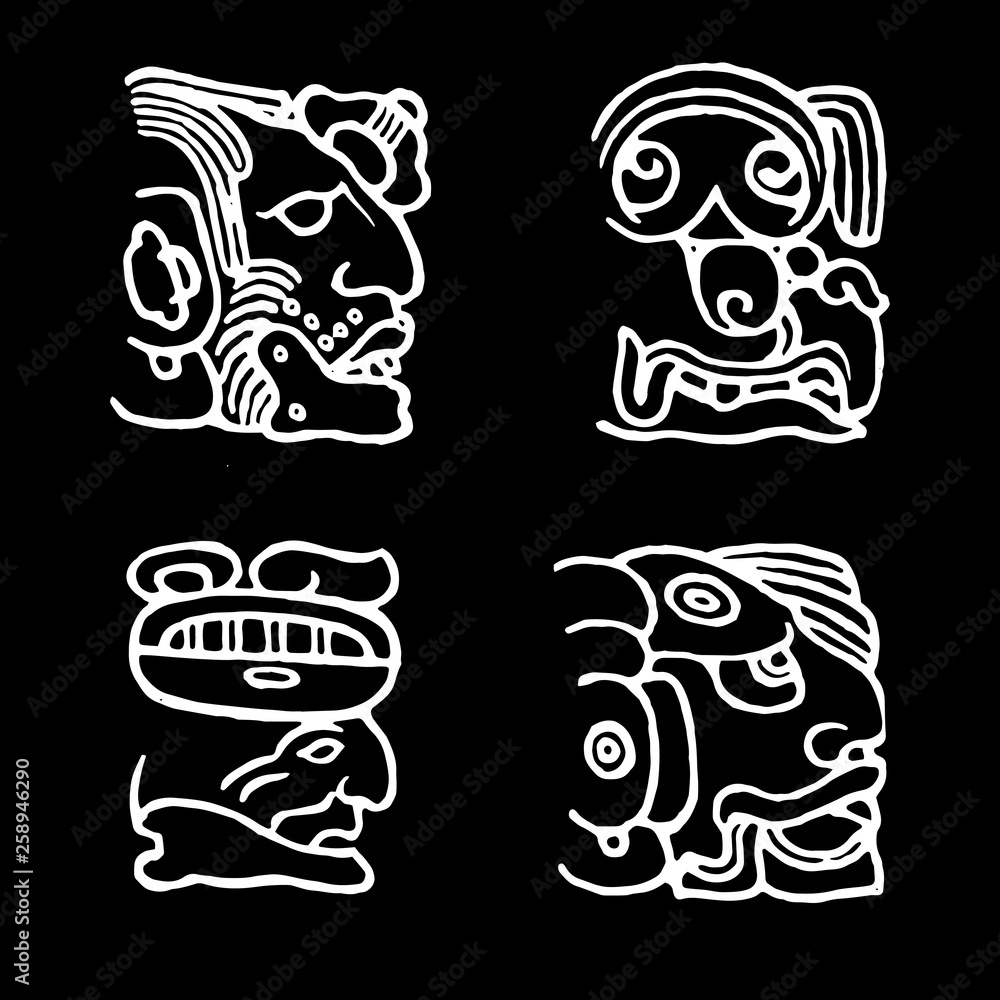 Fototapeta premium Indian vector tattoo