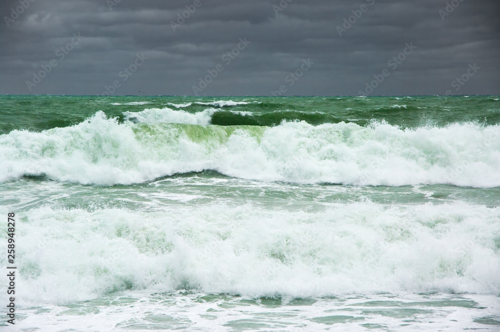 Fototapeta premium Stormy sea landscape