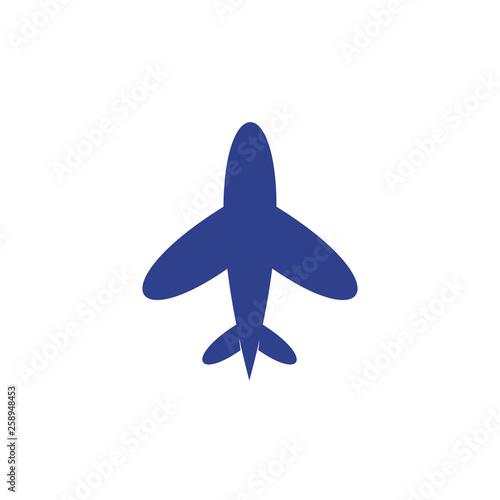 Travel logo with plane icon illustraiton