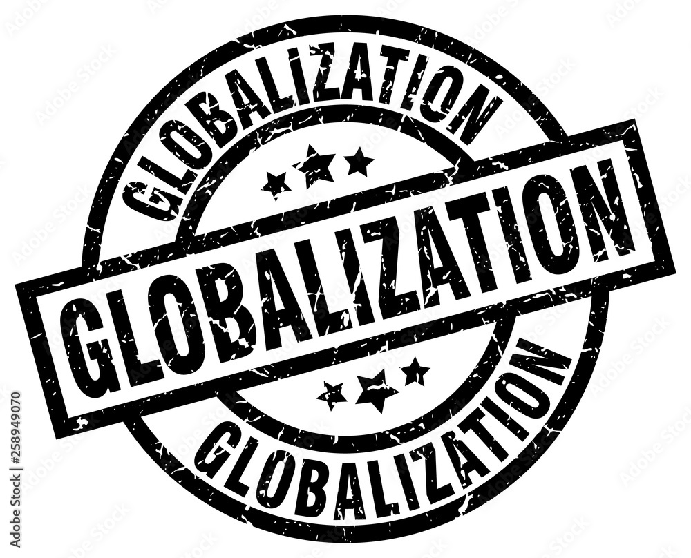 globalization round grunge black stamp globalization round grunge black stamp