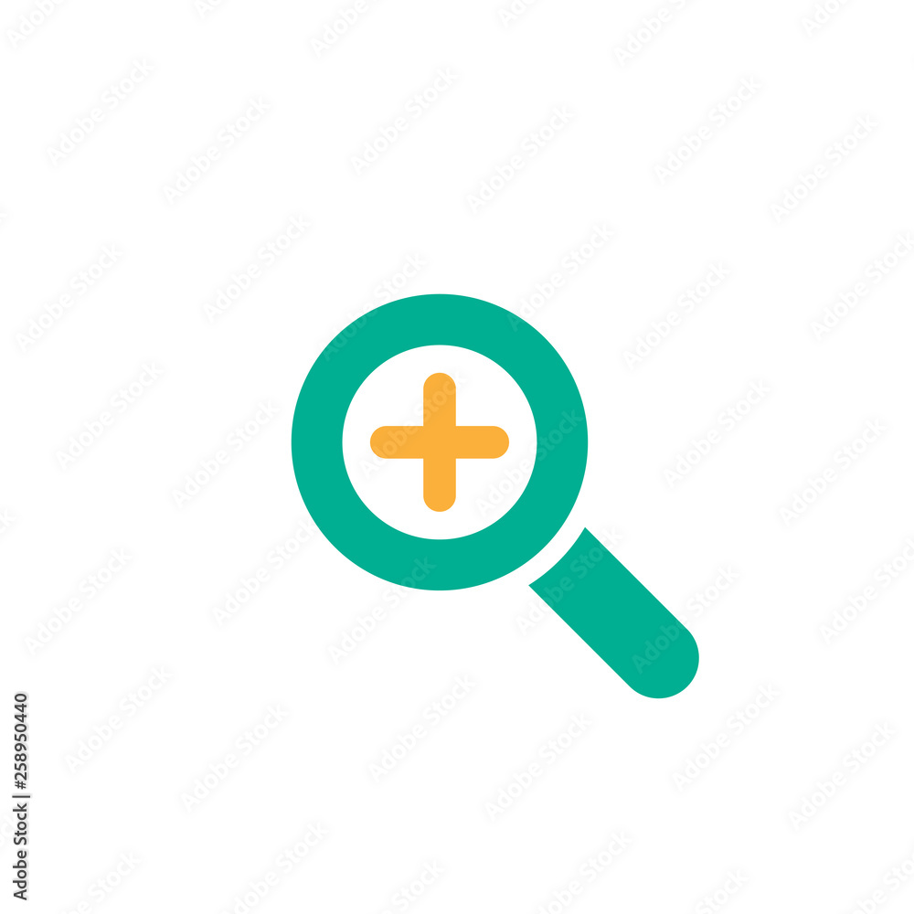 Blue magnifier with plus sign isolated on white. Magnifying glass icon. Zoom button for web pages. Blue magnifier with plus sign isolated on white. Magnifying glass icon. Zoom button for web pages.